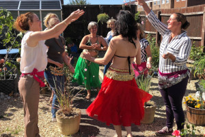Belly dancing garden party