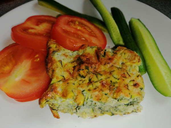 Courgette omelette